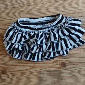 Stripes Ruffled Bummies Skirt